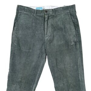 Castaway Nantucket Island Men's 35x34‎ Pinwale Corduroy Pants Stretch Green